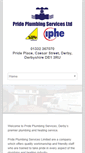Mobile Screenshot of prideplumbingservices.co.uk